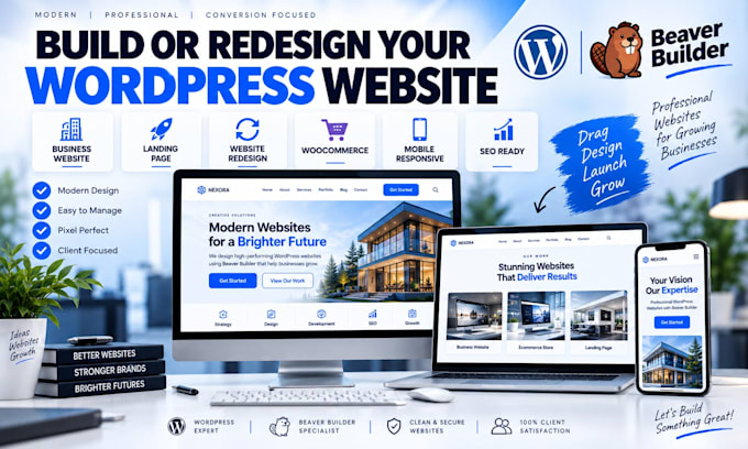 build a responsive wordpress website with beaver builder