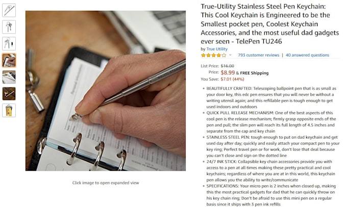 write professional amazon product listings and descriptions