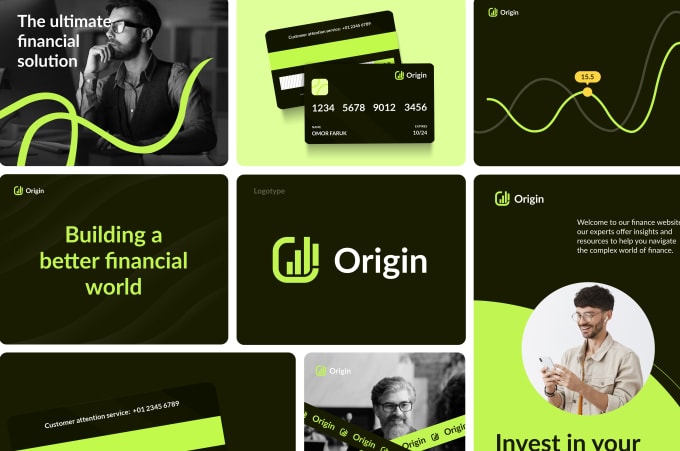 do a modern logo design and brand style guidelines
