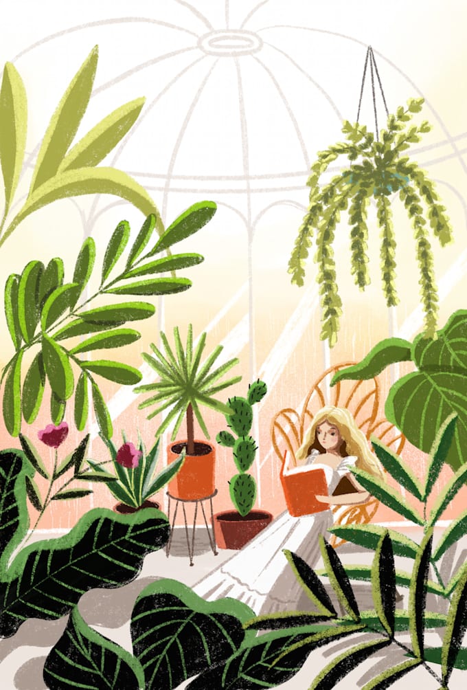 draw cute and colorful illustration
