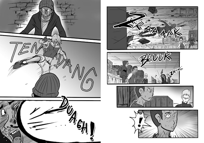 illustrate amazing comic or manga for you
