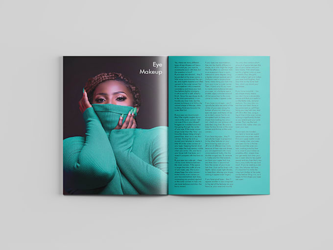 modern magazine, catalog, editorial layout design