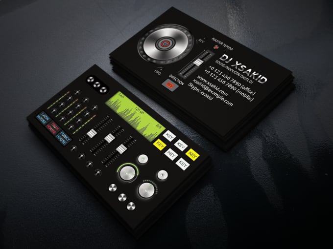Design Your Dj Business Card By Graphictool