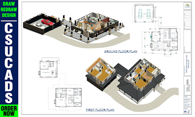 design 2d,3d floor plan rendering in autocad,chief architect very fast