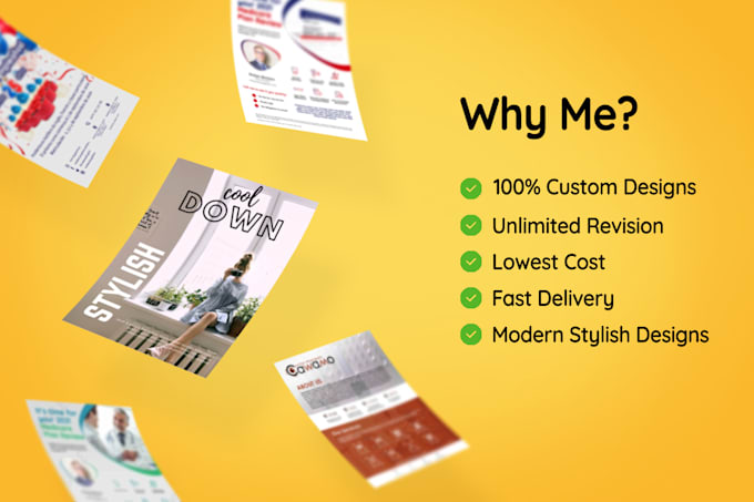 create professional brochures, flyers, and commercial designs