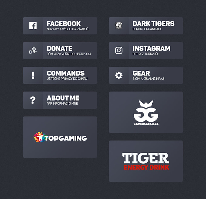 twitch info panel