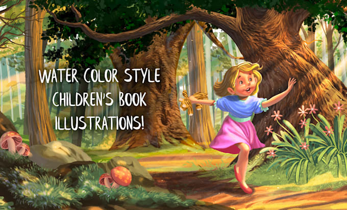 illustrate childrens book pages for you