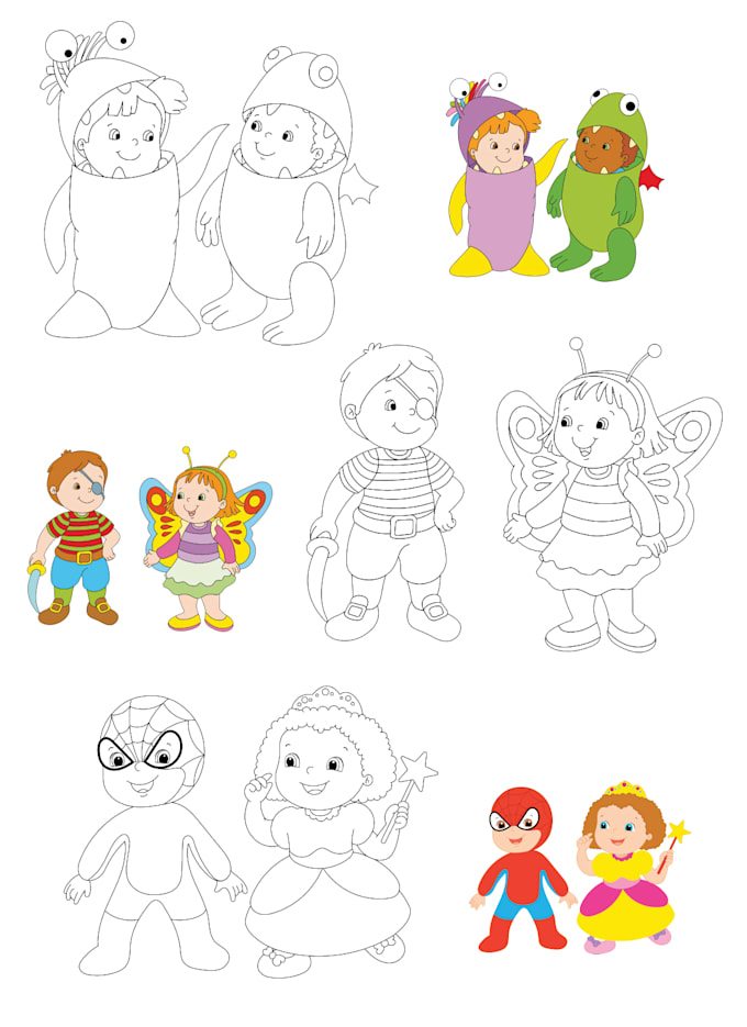 design fun coloring pages for kids