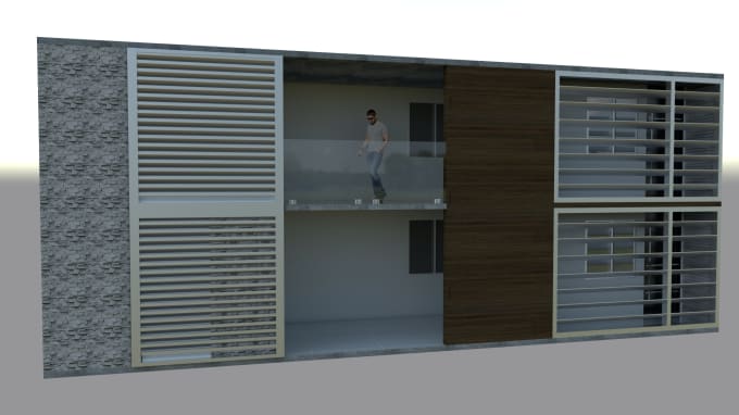 do exterior architecture design and elevation view