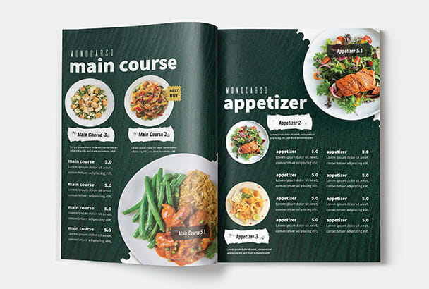 design restaurent menu , bar menu , digital menu