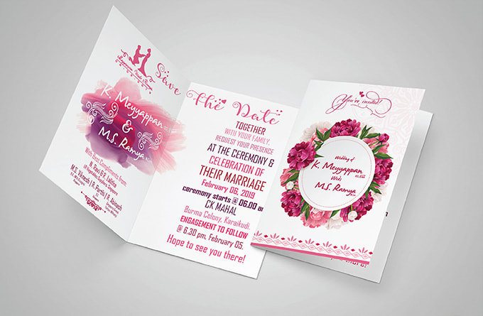 do awesome invitation card within 6 hrs