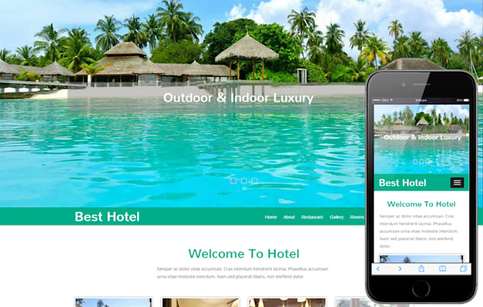 create or design booking affiliate website with wordpress
