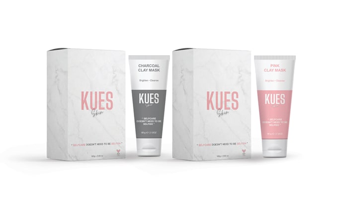 do skincare and cosmetic label with product packaging design