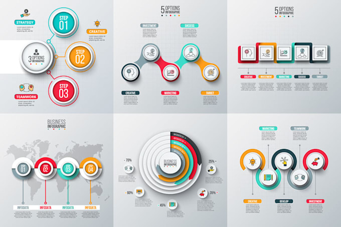 create unique and modern infographics in 12 hours