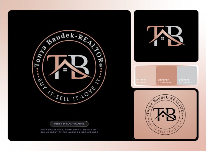 design a real estate logo and brand identity for your agency
