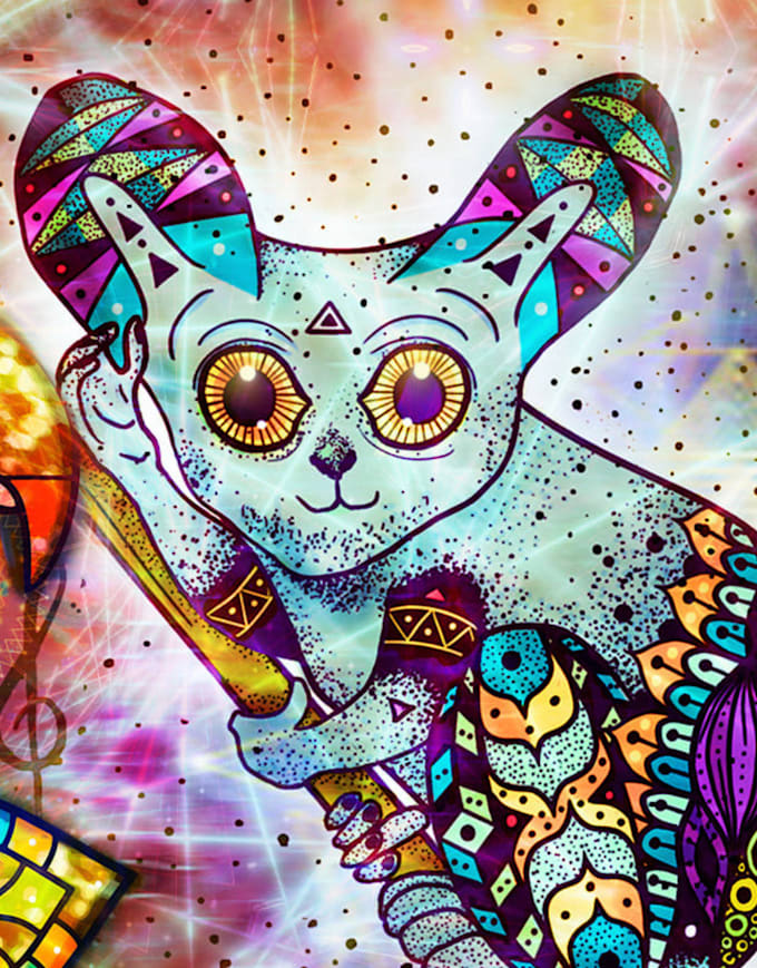 create your unique animal mandala art