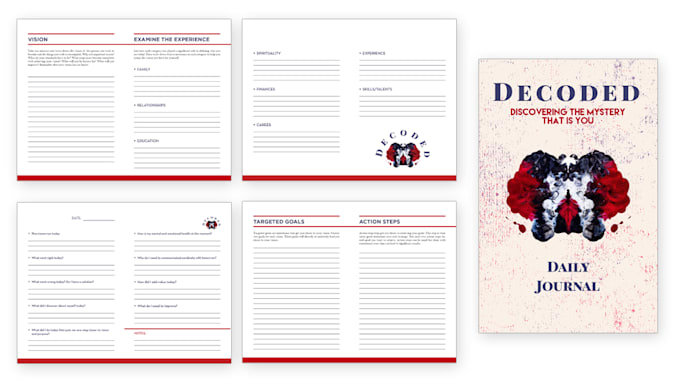 design diary and journal interior and cover designer
