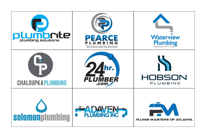 make professional unique plumber, plumbing logo design