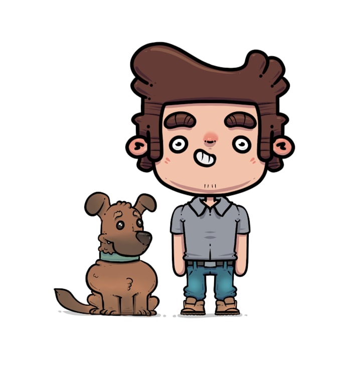 Illustrate a cartoon style character to your specifications by ...