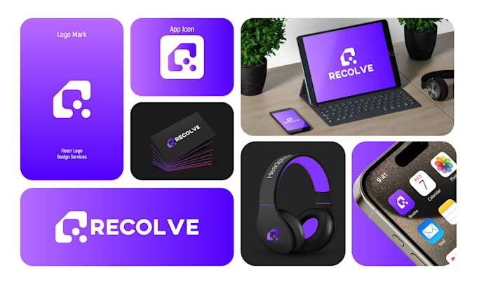 do minimalist tech, crypto, startup, sass, software, ai app, website logo design