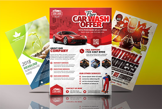 design sports,food,fitness,party event,music flyers for you