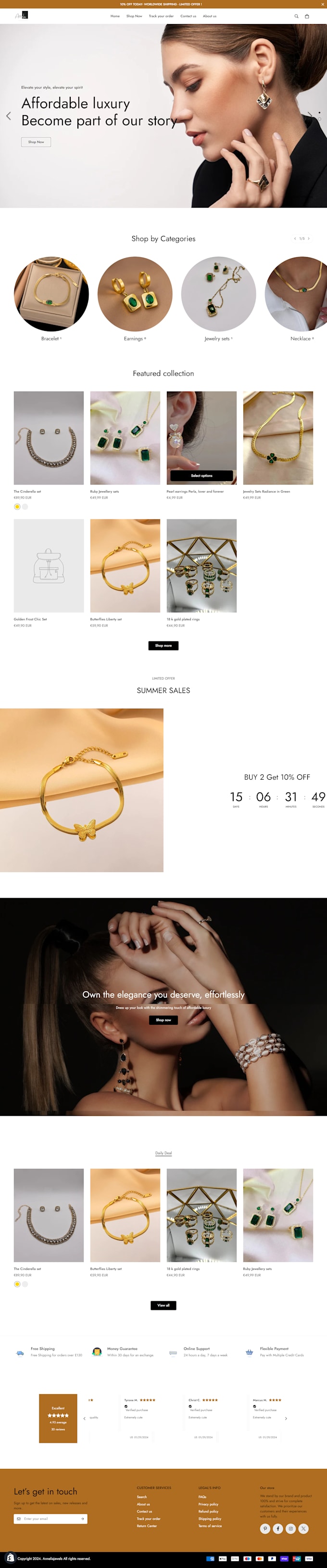 create and redesign shopify dropshipping store
