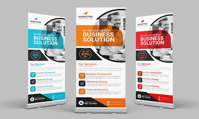 design roll up banner, retractable banner, poll up , billboard design