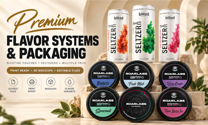 design professional product labels and packaging