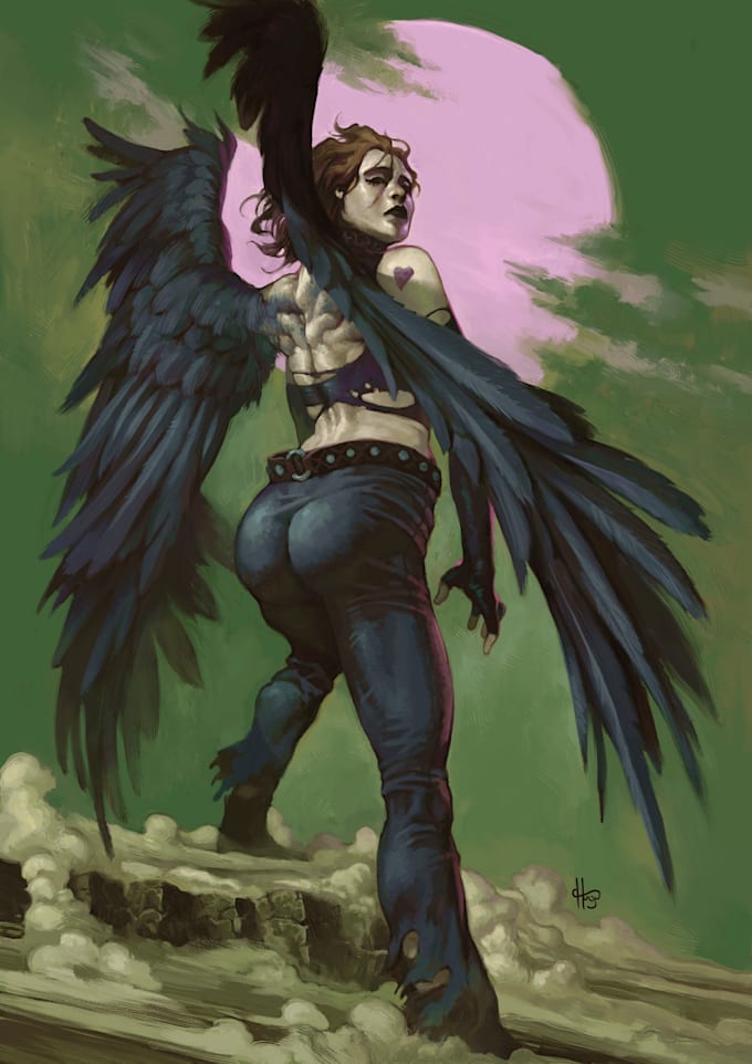 do a cool and realist pinup illustration
