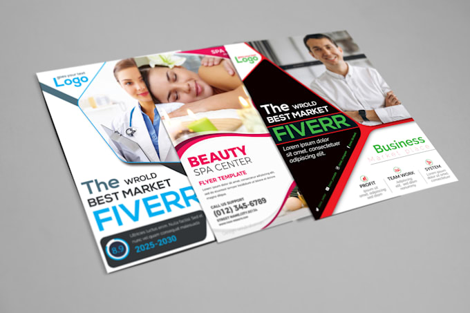 design business flyer, brochure, event flyer professionally