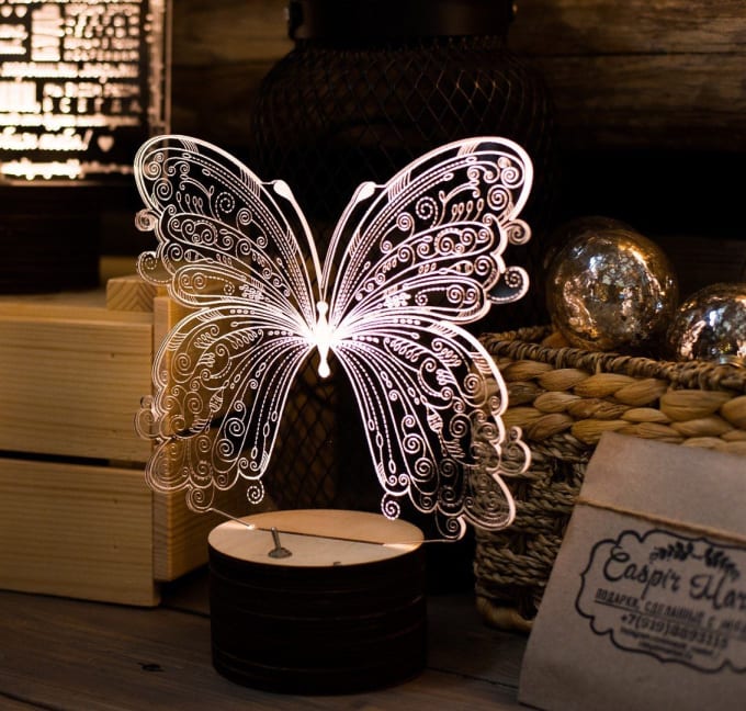 Laser Cut 3D Illusion Lamp: A Captivating and Personalized Lighting Experience