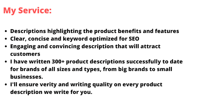 write engaging product description
