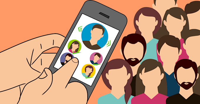 design flat illustration for your website and facebook ads