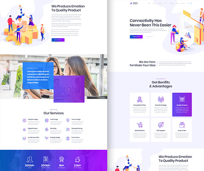 create website UI design in figma