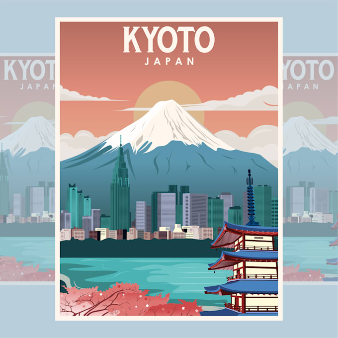 design awesome retro or vintage travel poster