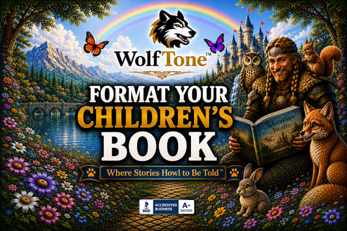 edit your childrens book and create room for illustrations
