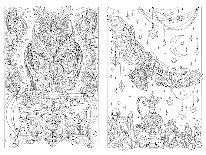 create coloring book illustration