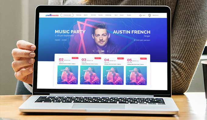 design website in figma or xd