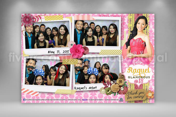 do a creative photo booth template