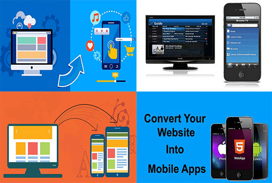 convert website to android and apple apps