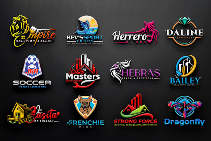 design custom 3d logo with copyrights