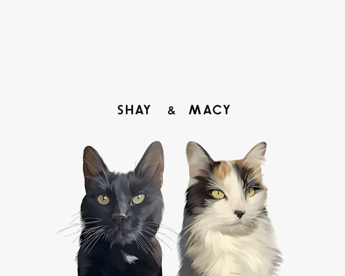 draw an amazing vector cartoon for your pet in 24 hour