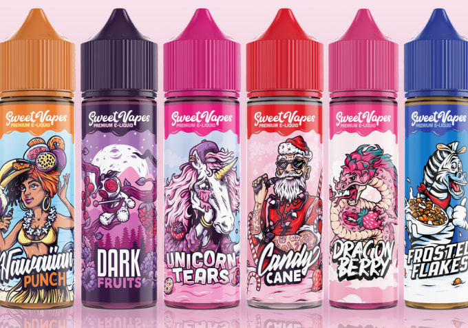 illustrate sensational label designs