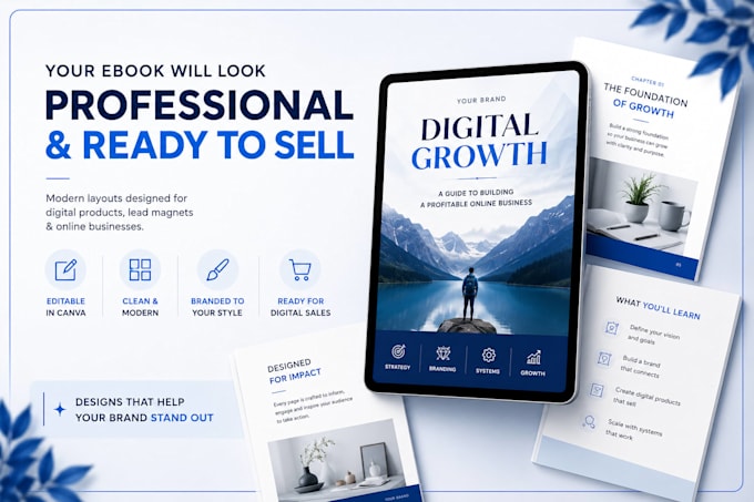 create stunning ebooks, digital products, decks in canva