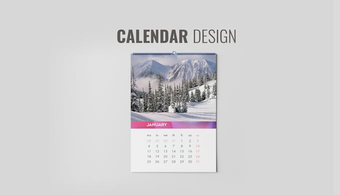 create menu and calendar design