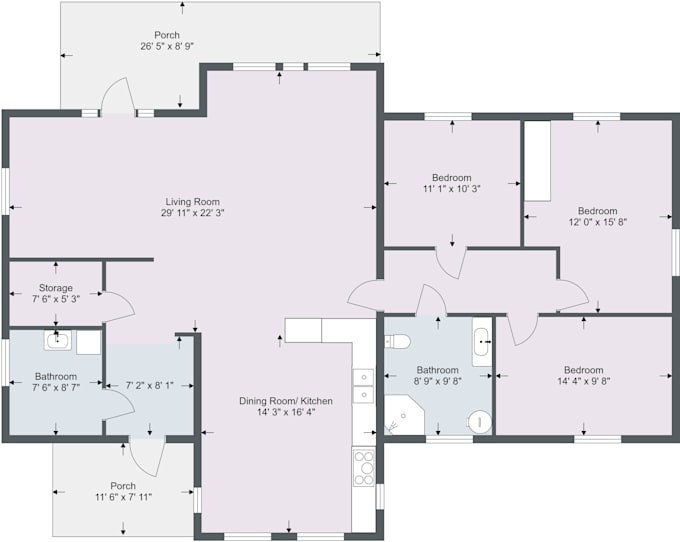 create 2d and 3d floor plans from matterport link