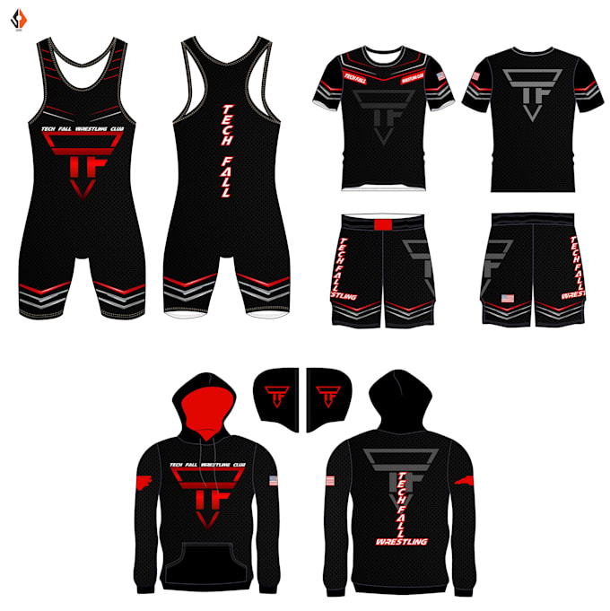 Design wrestling singlet, short and 