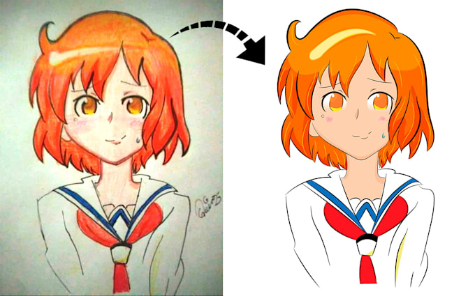 turn any hand drawing into a vector tracing