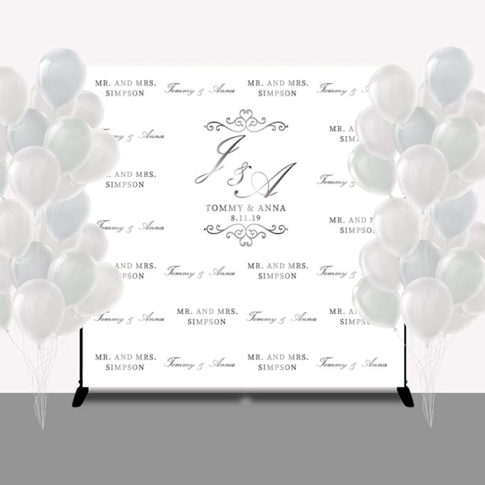 make a backdrop design for your party or event