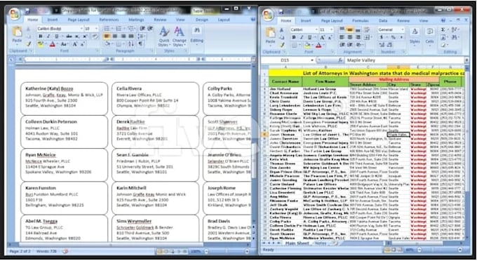 create mail merge for letters, labels for low cost
